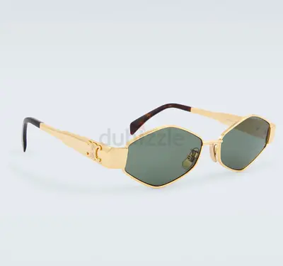 Celine Eyewear Triomphe Metal 01 oval sunglasses - Original
