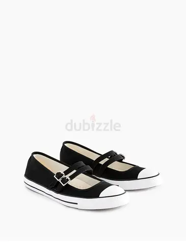 Converse All Star Black canvas Mary Jane sneakers - women's UK 4, EUR 37 (pre-owned)