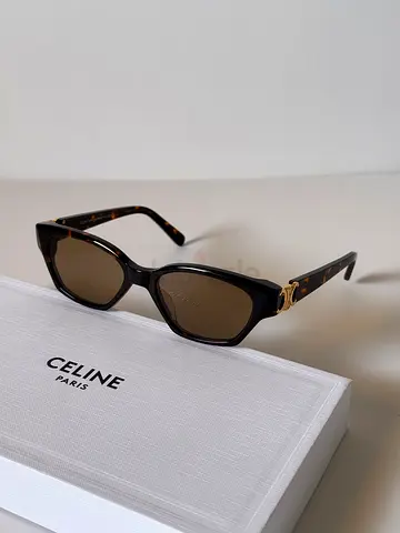 Celine tortoiseshell sunglasses with brown lenses - authentic style