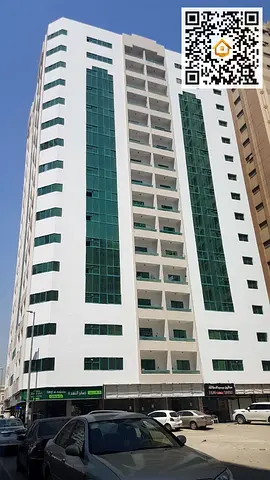 برج سكني وتجاري ضخم للبيع في النهدة الشارقة | 197 وحدة (180 غرفة وصالة + 13 محل) | دخل حوالي 6 مليون | موقع متميز