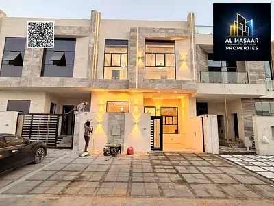 طابقين وروف بعجمان الحليو بسعر شامل رسوم التسجيل وكهرباء ومية ومجلس وصالة و غرفة خادمة تملك حر لجميع الجنسيات وإمكانية التمويل البنكي
