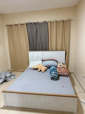 Wooden Single Bed Frame with Headboard - Good Condition