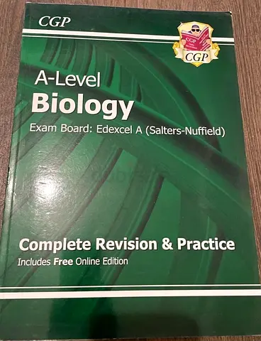 CGP A-Level Biology Edexcel A Complete Revision and Practice