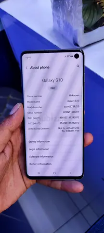 SAMSUNG S10,, 8 GB RAM,, 128 GB STORAGE,, DUAL SIM