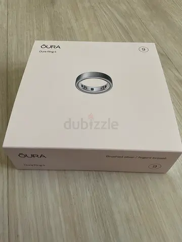 Oura Ring 4 (brand new in box) — Size 9, Color: Brushed Silver