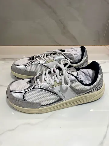Groundies Starlite 2.0 Barefoot Sneakers, White/Silver, EU 44 / UK 10 / US 11 - Never used, with Box