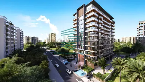 استوديو أنيق | مفروش | إطلالات على المدينة والمسبح | AUM 99 Residences
