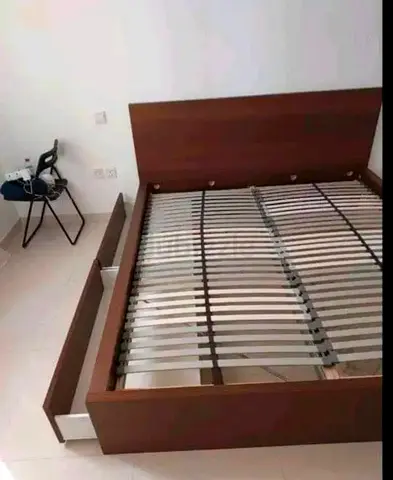 IKEA malam bed with mattress queen size