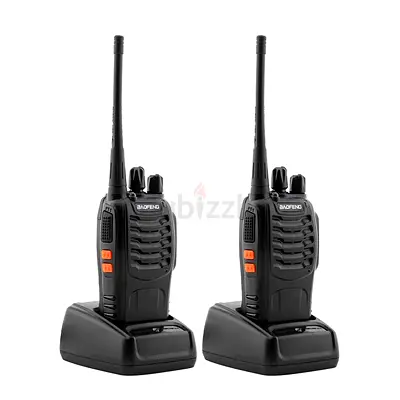 Portable Two-Way Walkie-Talkie Radio with VOX and Flashlight