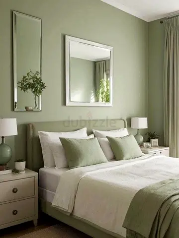 Brand New olive green colour 160*200 queen size bed