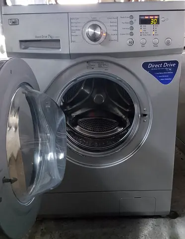 7kg Front Load Washing Machine - Silver, Direct Drive