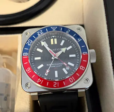 Aquatico Steel GMT 1000M Automatic Watch