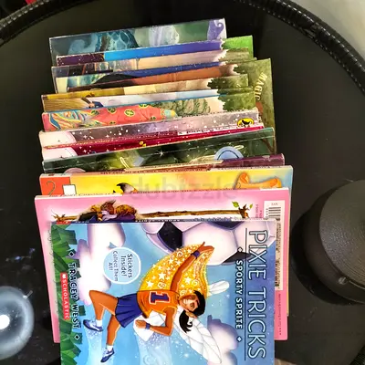 Collection of Children's Fiction Books Including Pixie Tricks and Fairy Chronicles 30 books