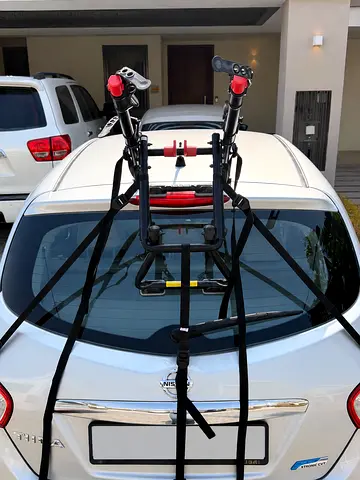 Foldable 2-Bicycle Trunk Mounted Carrier Rack