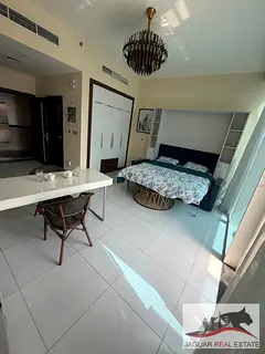 1 PARKING, Bills Included, FULLY FURNISHED STUDIO ! High Floor | 4 Payments | Arjan AED 59,000
