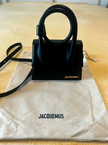 Jacquemus Le Chiquito Noeud Leather Bag – Black – Excellent Condition