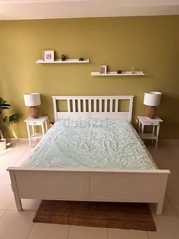 King size bed Ikea Hemnes with mattress from Mattressland