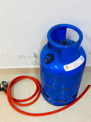 ADNOC Blue LPG Gas Cylinder with Hose and Regulator