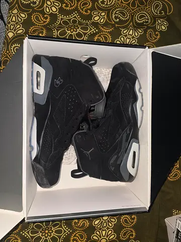 NIKE Air Jordan 6 MVP Black Suede Sneakers - size UK 10