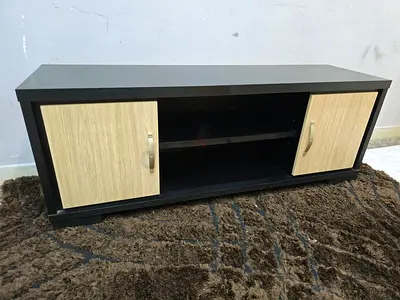 Modern TV Unit with Storage Cabinets