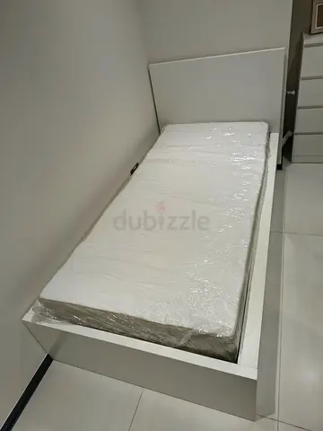 Ikea malam single bed (90*200)with  an IKEA mattress ✨