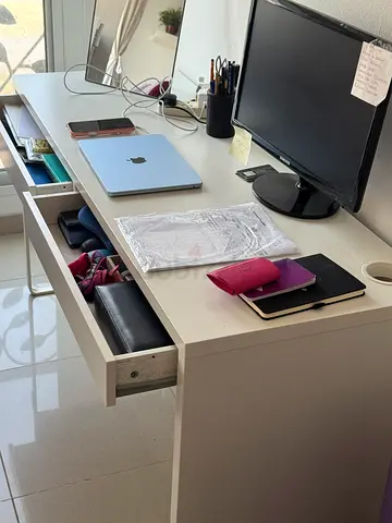 IKEA white office desk