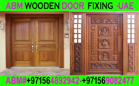 Wooden Door Fixing and polishing Maintenance Work Dubai in Ajman Sharjah UAE