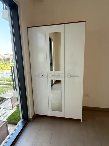 White 3-door Wardrobe with Mirror - Like New