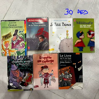 Mixed French children's book lot — 8 titles (Le Petit Prince, Charlie et la Chocolaterie, etc.)
