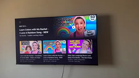 55-inch LED Smart TV - Wall Mounted, Good Condition