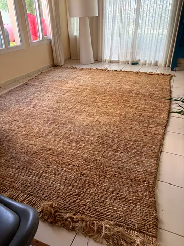 Crate & Barrel Handwoven Natural Jute Rug - Very Large 370x290 cm
