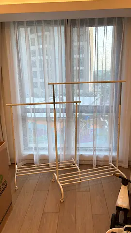 2x IKEA RIGGA Clothes Racks White