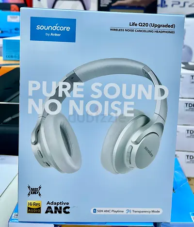 Soundcore by Anker Life Q20 Wireless Noise Cancelling Headphones - Silver (Upgraded)