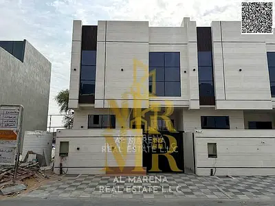 Villa for Sale in Al Yasmeen, Ajman | Two Floors + Roof | 4 Master Bedrooms | Modern Design | Regis