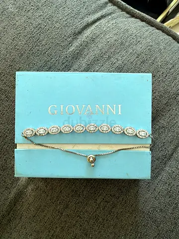 Giovanni crystal tennis bracelet + adjustable bolo bracelet set