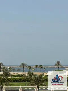 Affordable 3BR with Sea View from All Rooms, Balcony, Central AC & Gas, Private Parking, Prime Corni