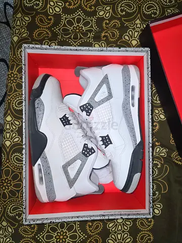 Nike air Jordan 4, "white cement".size uk 10. Excellent condition, wore it twice , next to new.