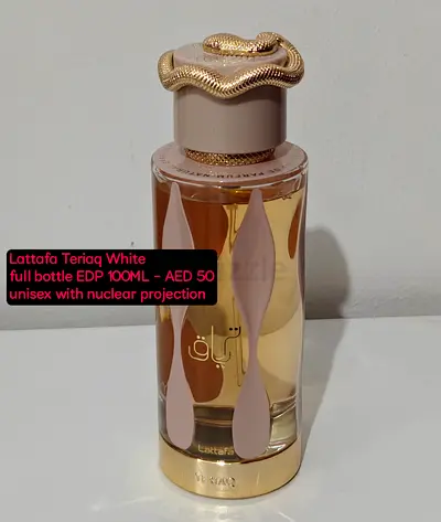Lattafa Teriaq White EDP 100ml - Full Bottle