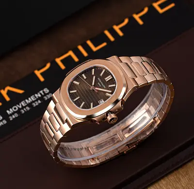 Patek Philippe Nautilus 5711R Brown Dial, Rose Gold, 40.0 mm, Self Winding Super Clone