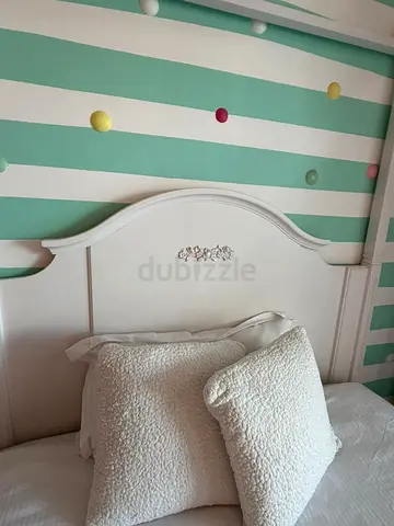 Pottery Barn Kids Bed Frame With Trundle & Curtains