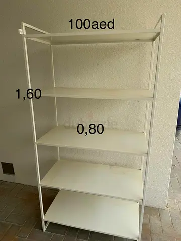 White Shelves for storage