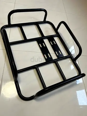 Bicycle Carrier.Black Metal Luggage Rack / Rear Carrier - Compact Steel Rack