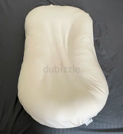 Snuggle Me Organic Bare | Baby Lounger & Infant Floor Seat | Newborn Essentials | Organic Cotton, Fi