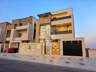 Luxury villa for sale in Al Helio 2, Ajman – opposite Azha – featuring a swimming pool and spacious areas – fees included.