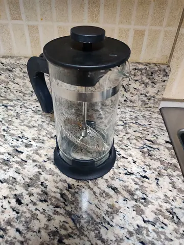 French Press Coffee Maker - Glass & Stainless Steel, Good Condition