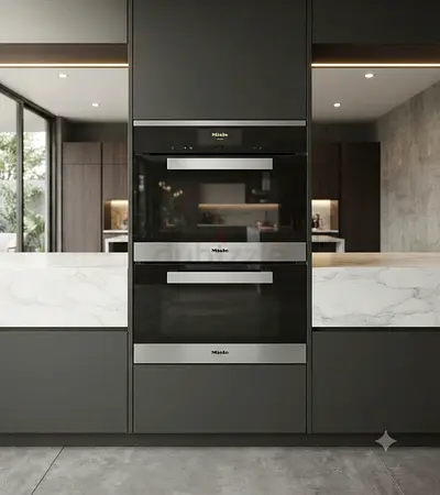 Miele Built-In Compact Combination Oven & Warming Drawer Set – New Models | Premium Kitchen