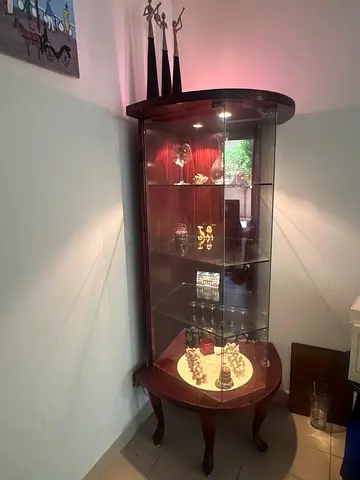 Glass cupboard vitrine