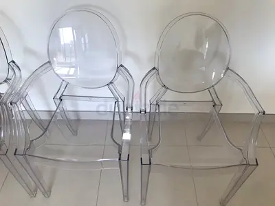 4 x Original Kartell Louis Ghost Chairs