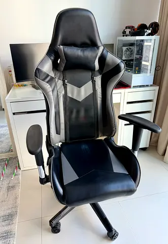 Ergonomic High-Back Gaming / Office Chair – Black & Grey