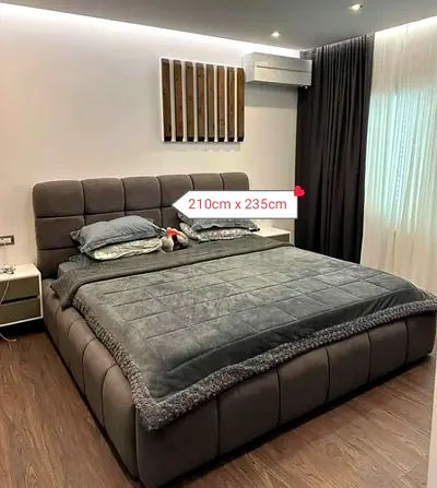 Premium Quality King Size Luxury Bed With Spring Mattress Delivery Available
